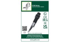 4B - Model P100 Series - Inductive Proximity Sensor - Manual