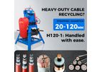 Lansing - Model H120-1 - 120mm Automatic Cable Cutting and Stripping Machine High Voltage Armored Cable Stripping Equipment