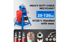 Lansing - Model H120-1 - 120mm Automatic Cable Cutting and Stripping Machine High Voltage Armored Cable Stripping Equipment