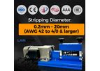 LANSING - Model M20-2 - Plug and Play 0.2-20mm Small Portable Wire Stripper Wire Stripping Machine with 5 Blades and All-Copper Motor for Recycling