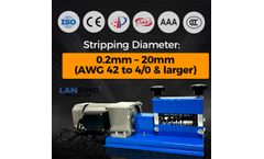 LANSING - Model M20-2 - Plug and Play 0.2-20mm Small Portable Wire Stripper Wire Stripping Machine with 5 Blades and All-Copper Motor for Recycling