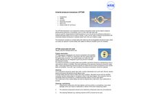 Hugo Sachs - Model APT 300 - Arterial Blood Pressure Transducers - Brochure