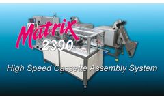Automated Lateral Flow Device Assembly: Matrix 2390 - Video