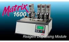Kinematic Automation Matrix 1600 Reagent Dispensing Module for Test Strip Manufacturing - Video