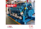 Enerzip - Model W1250N5 - 1250kVA 1000kW 6.3kV Natural Gas Generator Set Powered by Weichai Baudouin