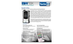 Metrohm TacticID - Model N Plus - Handheld Raman Spectrometer - Datasheet