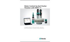 Water Content by Karl Fischer Titration with MATi 11 - Brochure