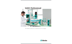 Metrohm - Model VoltIC Professional 1 - Linked System of IC and Voltammetry - Brochure