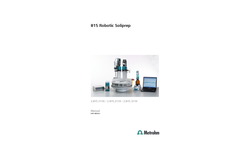 Metrohm - Model 2.815.3110 - 815 Robotic Filtration Soliprep - Brochure