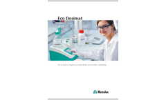 Metrohm Eco Dosimat Liquid Handling (LQH) and Manual Titration - Brochure
