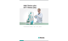 Metrohm 848 / 877 Titrino plus - Brochure