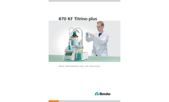 870 KF Titrino plus KF Titrator - Brochure
