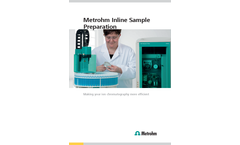Metrohm Inline Sample Preparation - Brochure