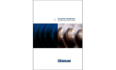 Pieralisi - Decanter Centrifuges for Industrial Applications - Brochure