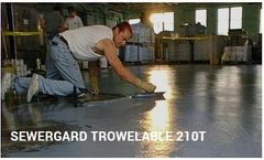 SewerGard - Model 210T - Trowelable Aggregate-Filled Epoxy Material