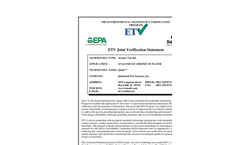 Quick™ ARSENIC TEST KIT: Verification Statement