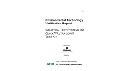 Quick™ Ultra Low II Test Kit: Verification Report