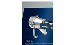 Model HG D - Pelletising Systems Brochure