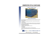 Consolidated-Fabricators - Heavy Duty Nestable Front Load Container - Brochure