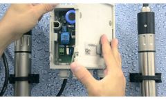 Save the cables with the stack mounting of the IQ SENSOR NET