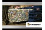 Horizontal Baler for Recycling Cardboard, Plastic, Non-Ferrous Metals - H60 - Video