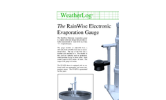 RainWise - EVAP - Electronic Evaporation Sensor Datasheet