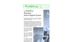 RainWise - Monopod Sensor Support System - Datasheet