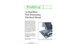 RainWise - FLRF - Non-Penetrating Flat Roof Mount - Datasheet