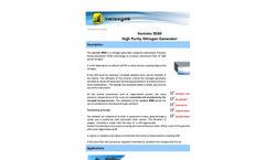Sonimix - Model Sx 3060 - High Purity Nitrogen Generator Brochure