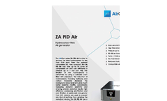 AirGen - Model ZA FID Air - Hydrocarbon Free Air Generator Brochure