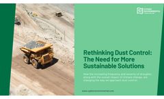 Rethinking Dust Control: The Need for More Sustainable Solutions