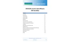 ENVICON Ceramic Tube Diffusers EKR AeroMax - Data Sheet