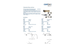 Side Entry Float Switches Datasheet