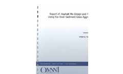 OMNNI Fox River Sediment — Asphalt Mix Design and Testing Report