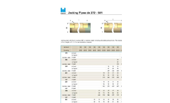 Hobas - Jacking Pipes - Data Sheets