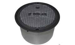 Enviro - Model A0717-022 - Round 12" x 12", Lay-In, Poly Skirt Cast Iron Manhole Cover