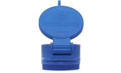 Enviro FootLoose - Model FM104B - 4" Blue Male RV Site Sewer Cap