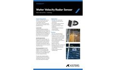 Kisters - Model HyQuant- V - Water Velocity Radar Sensor  - Brochure