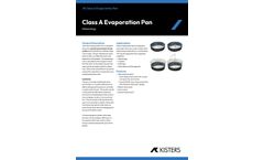 Kisters - Model EP Class A - Evaporation Pan -Brochure