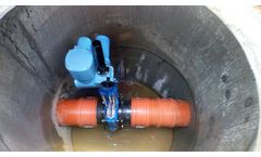 Rotork electric modular actuators controlling rainwater storage after construction of new road in Polish city