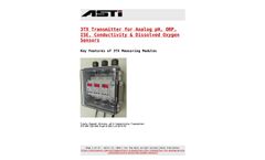 ASTI - Model 3TX - Transmitter for Analog pH, ORP, ISE, Conductivity & Dissolved Oxygen Sensors  - Brochure