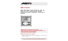 ASTI - Model 1056 - 4-Wire Single, Dual or Triple Channel pH/ORP/ ISE/Conductivity Analyzer & Transmitter -  Brochure