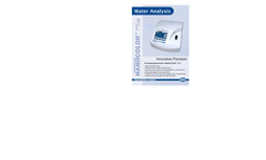 Water Analysis - UV/VIS Flyer