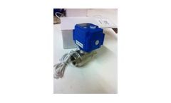 Cannon-Water - Model KLD075 - 3/4 Brass Motorized Ball Valve, 95-250 VAC