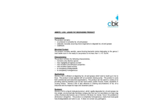 Amnite - L100 - GreaseBeta Liquid Fat Degrading Product Data Sheet