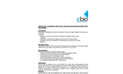 Amnite - L300 - ‘Clearinate’ Uric Acid & Lime Scale Degrading Product for Toilets and Urinals Datasheet