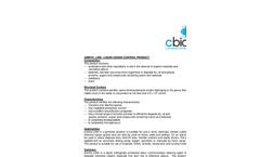 Amnite - L200 - Liquid Odour Control Product Data Sheet