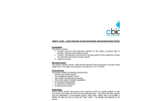 Amnite S350X - Liquid Organic Solids Degrading and Deodourising Product Datasheet