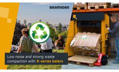 Fast and strong compaction of many waste types with X-series #Balers - Video