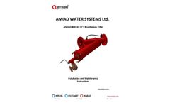 Amiad - Semi-Automatic Manual Irrigation Water Filter-  Brochure